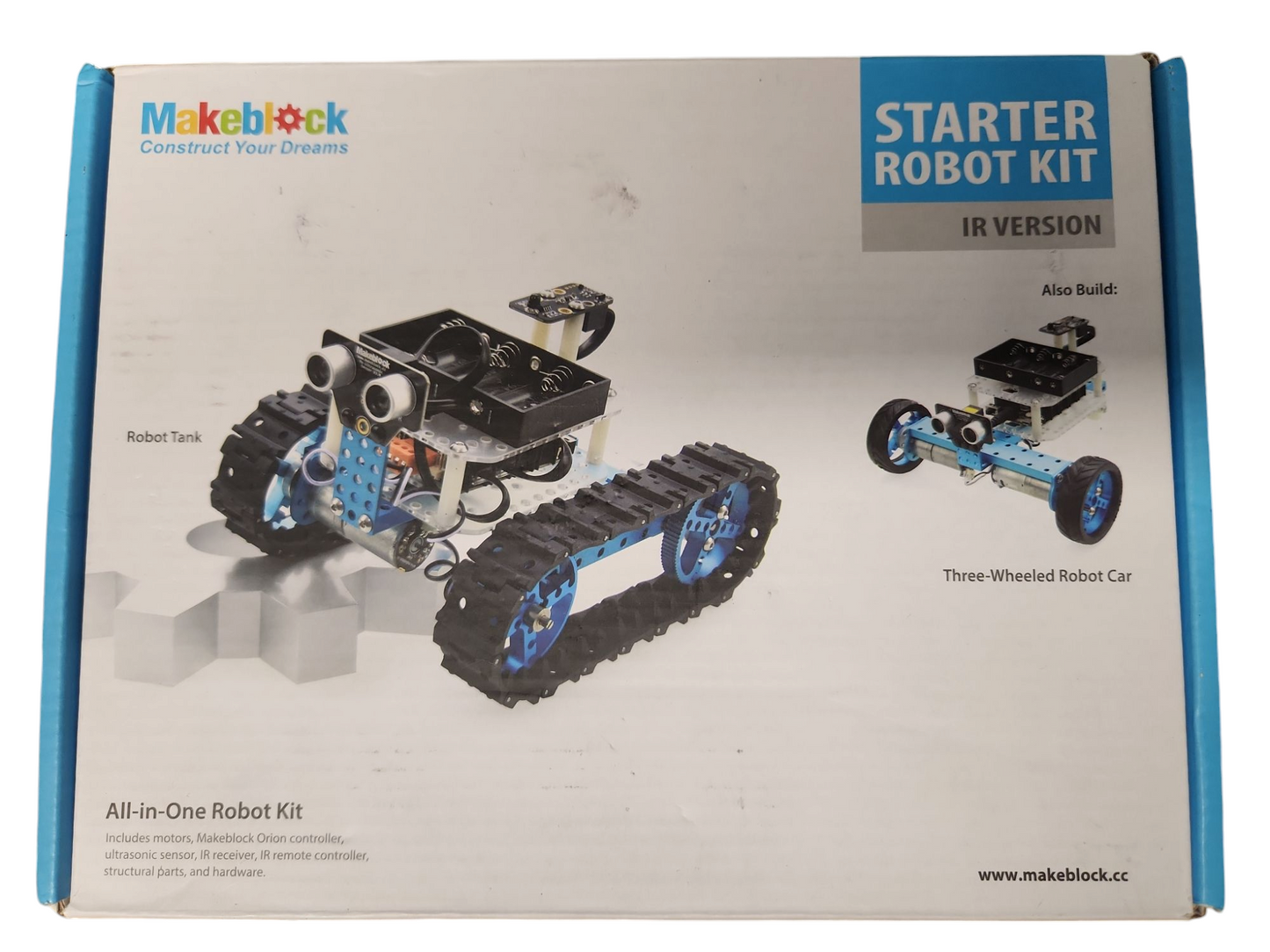 Kit de robot de inicio Makeblock, versión IR, kit de robot todo en uno