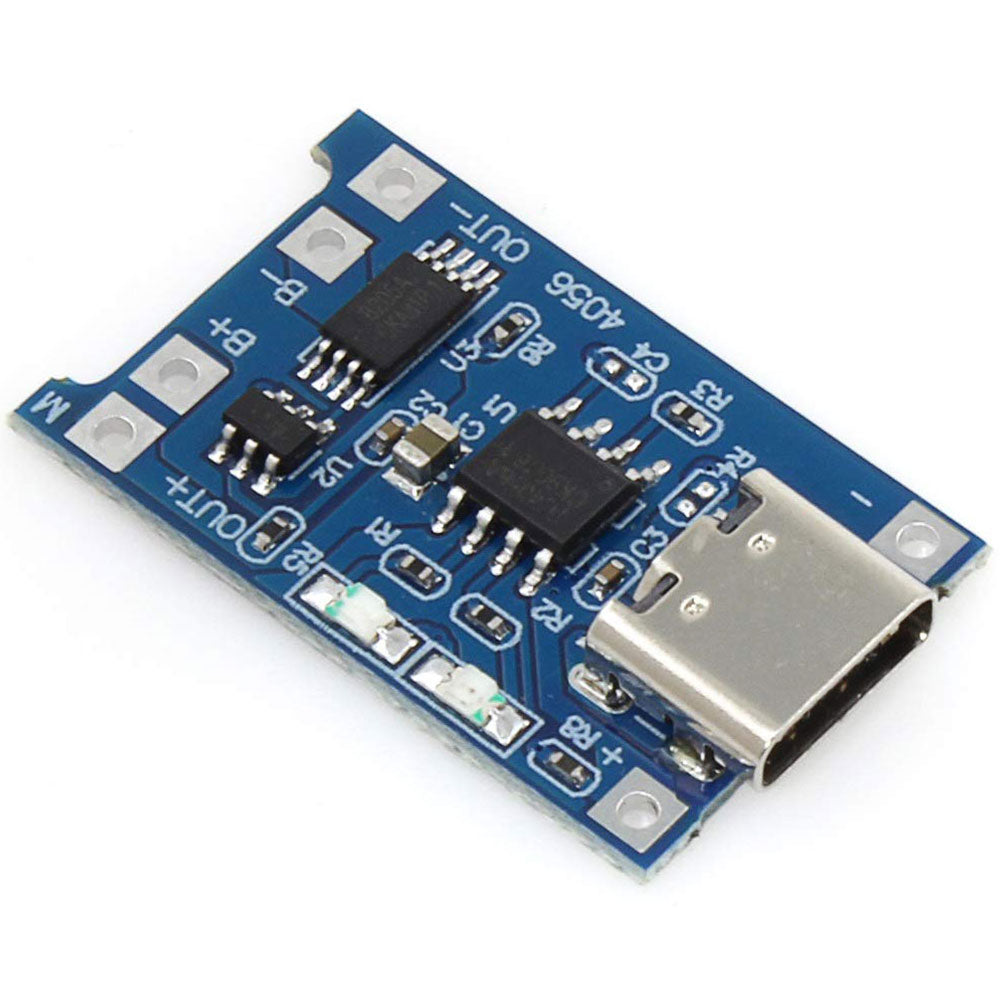 Tp4056 Carga Batería Litio Con Protección Usb Tipo C - MonarcaTech