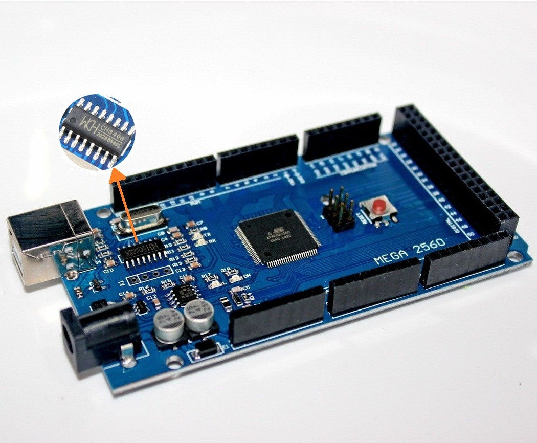 Arduino Mega2560 Compatible Ch340 + Cable Usb - MonarcaTech