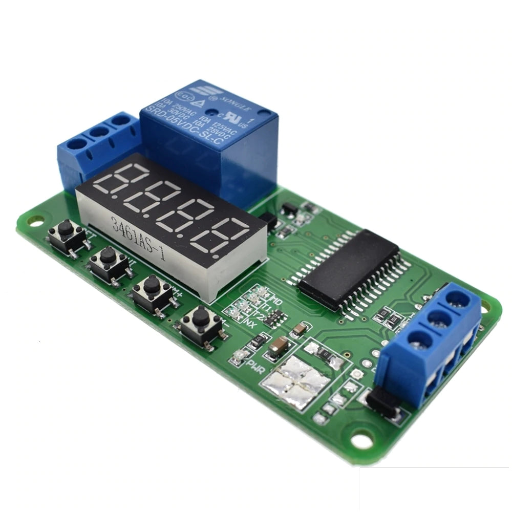 Modulo Relé de retardo de tiempo programable - MonarcaTech