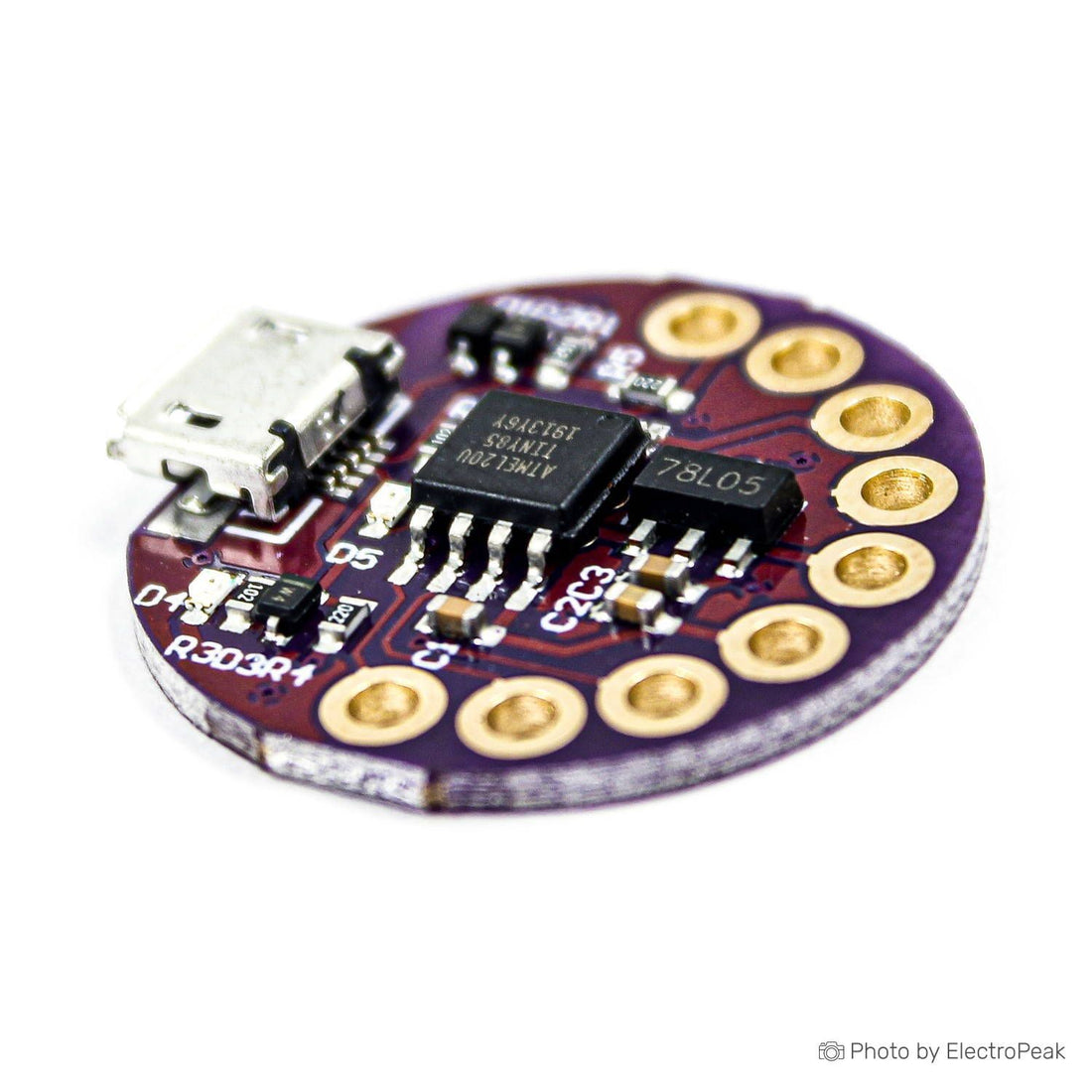 LilyPad ATtiny85 USB Micro E-Textil