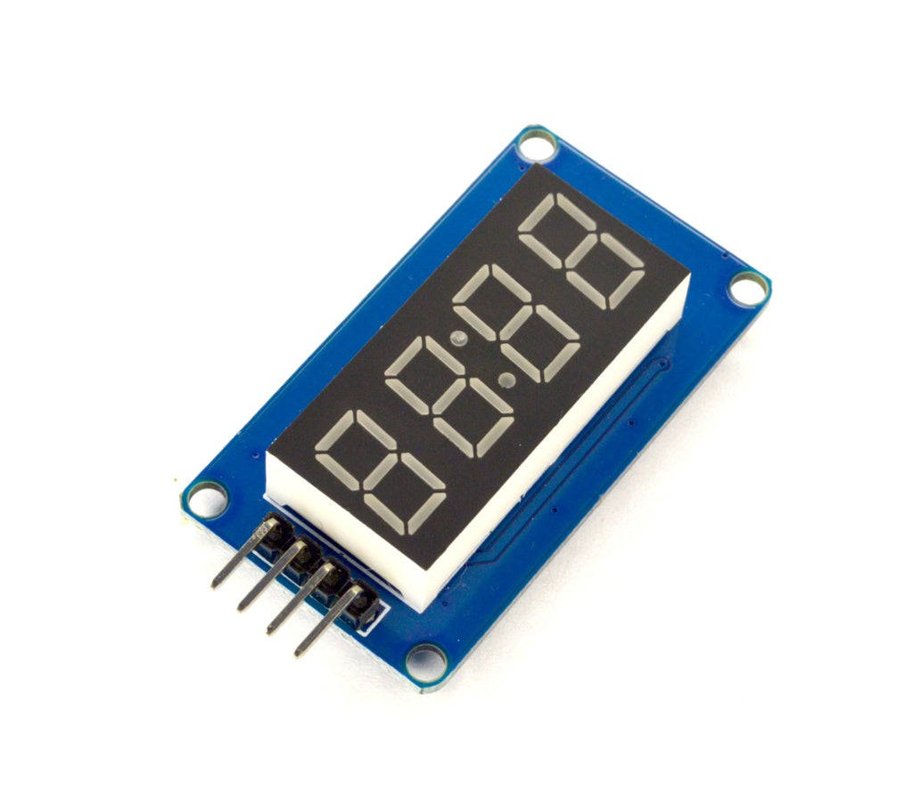 Modulo Pantalla Digital LED Display 8 bit TM1637 I2C con Reloj Display compatible con Arduino y Raspberry Pi