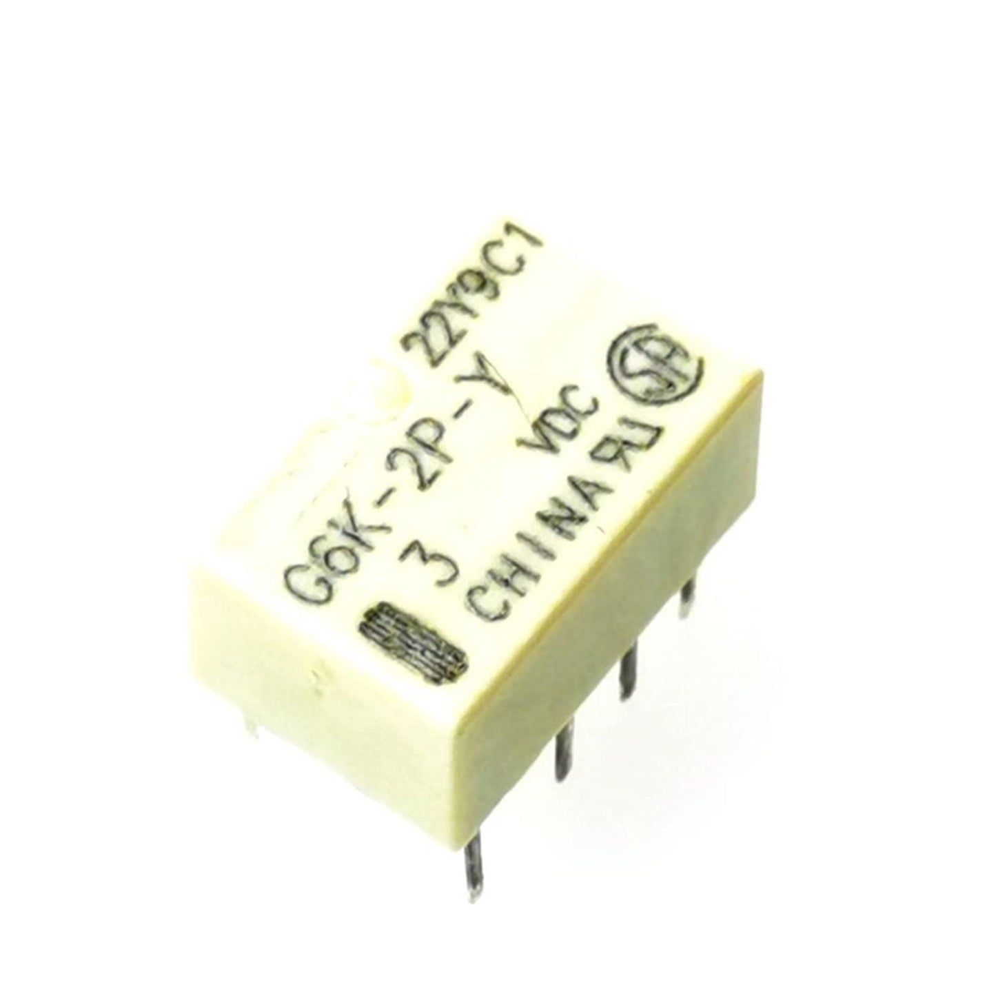 Mini Rele SMD 5V,1A Doble contacto conmutador 8 pines G6K-2F - MonarcaTech