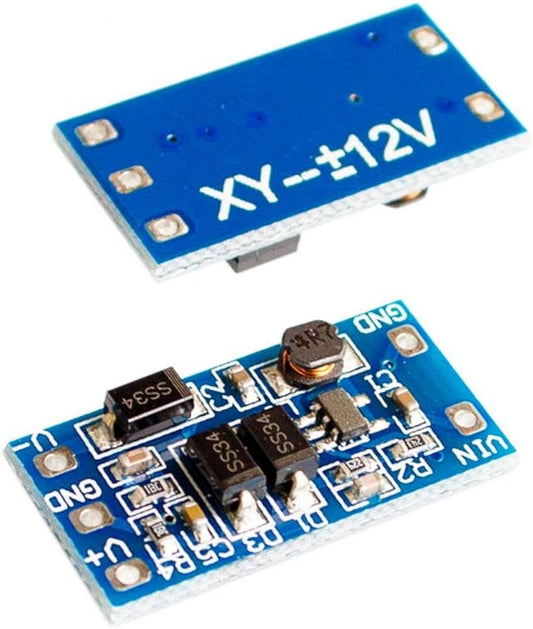 Elevador de tensión step-up DC-DC 2.8V-5.5V a ±12V - MonarcaTech