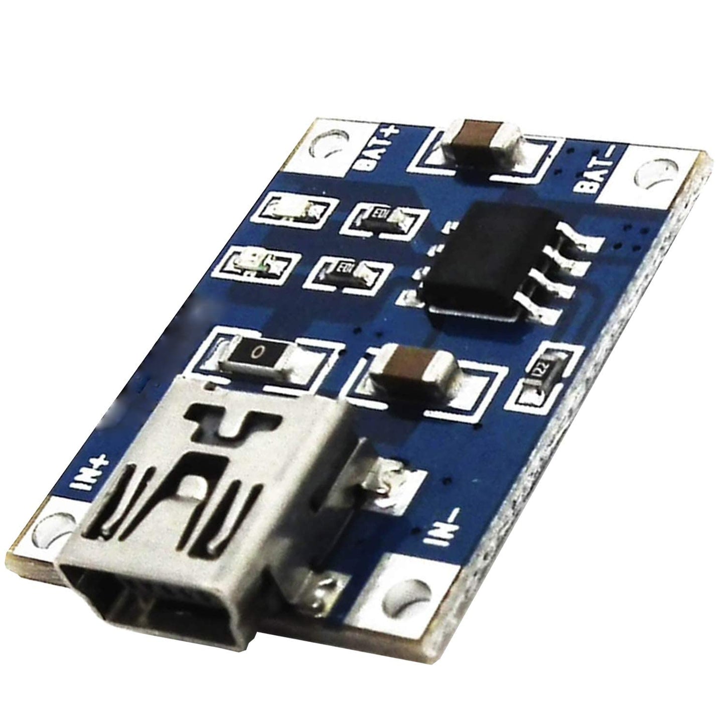 TP4056 Mini USB 5V 1A Controlador de Carga de Litio Li - Ion Módulo Cargador de Batería - MonarcaTech