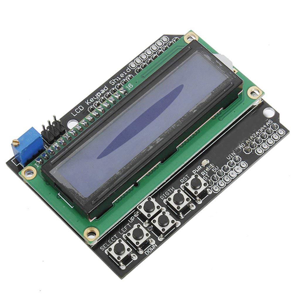 Shield Pantalla LCD 1602 con teclado para Arduino - MonarcaTech