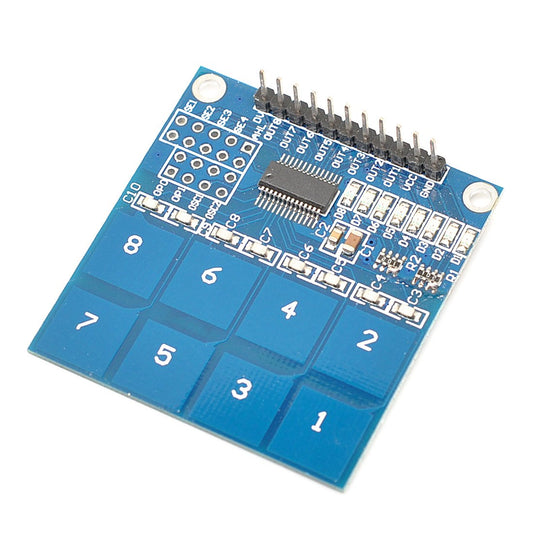 Modulo TTP226 Sensor Tactil Capacitivo 8 Canales - MonarcaTech