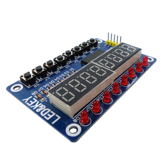 Display 7 segmentos, 8 dígitos TM1638 - MonarcaTech