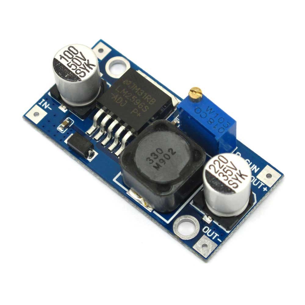 LM2596S Adaptador de fuente de alimentación CC-CC Módulo reductor - MonarcaTech