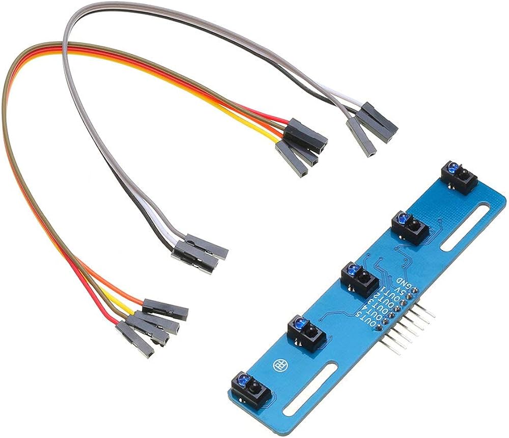 Seguidor de lineas de 5 canales, TCRT5000 - MonarcaTech