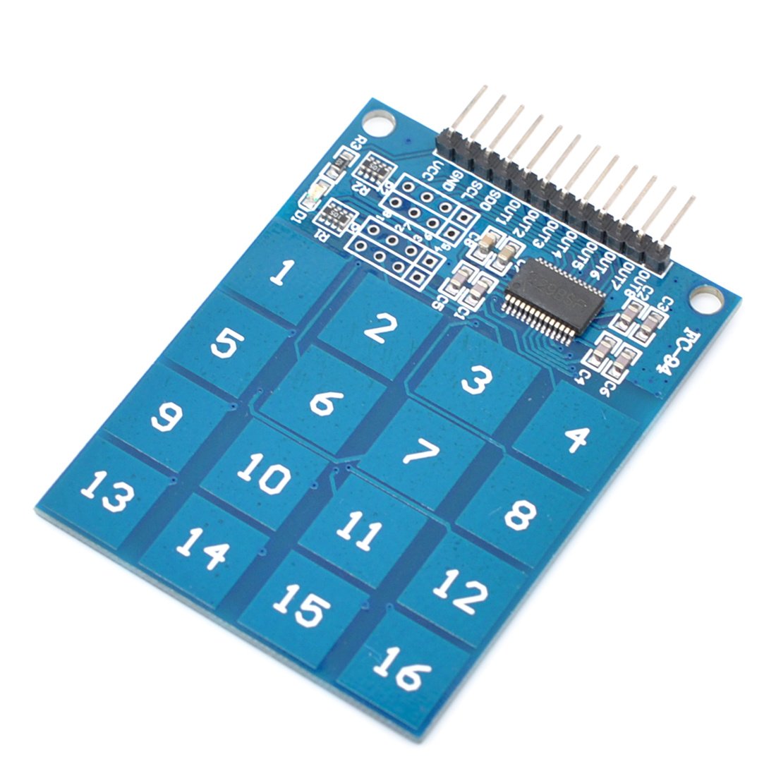 Modulo TTP229 16 Canales Sensor Capacitivo Digital Tactil Arduino - MonarcaTech