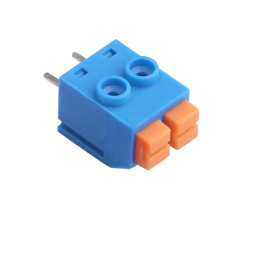 Terminal Conector de resorte XY118 5.0mm 2 Pines - MonarcaTech