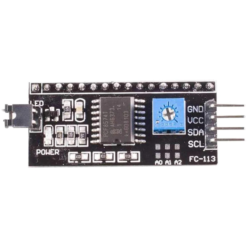 Interface serie placa LCD 1602 y 2004 para Arduino - MonarcaTech