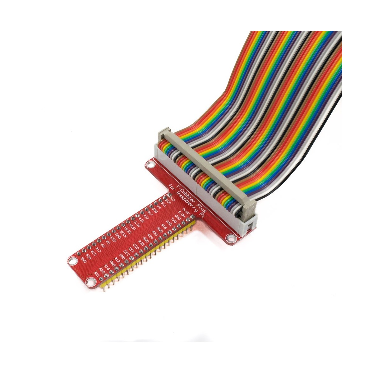 Adaptador GPIO para Raspberry Pi y Cable plano 40 pines - MonarcaTech