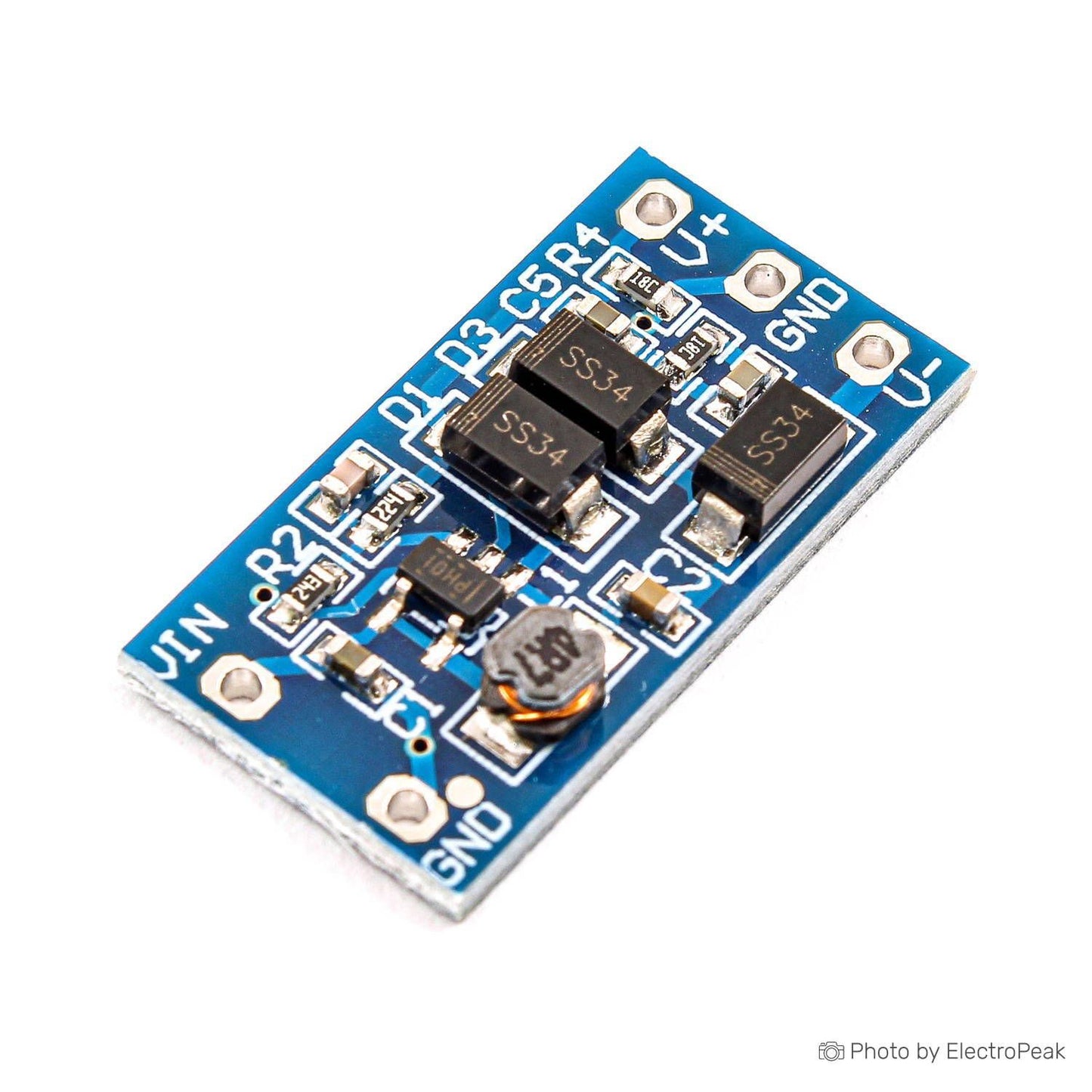 Elevador de tensión step-up DC-DC 2.8V-5.5V a ±12V - MonarcaTech