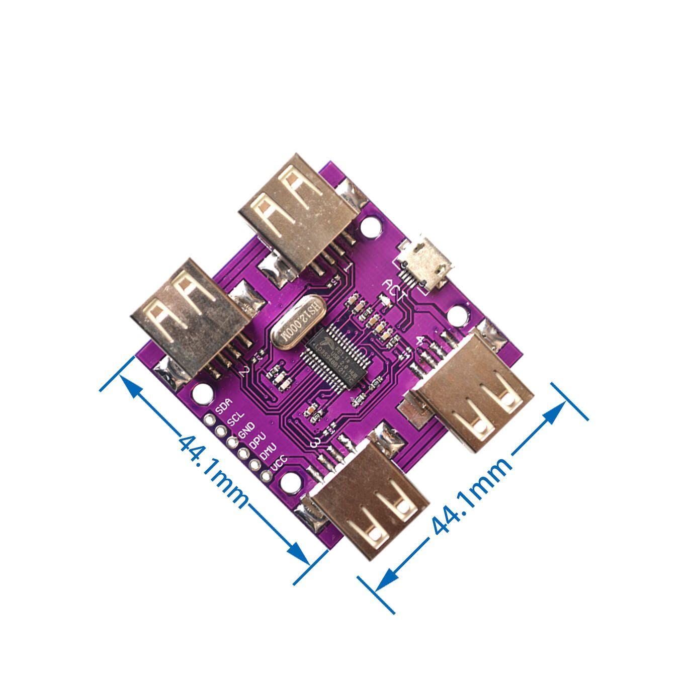 Módulo controlador de alta velocidad HUB USB 2.0 de 4 puertos - MonarcaTech