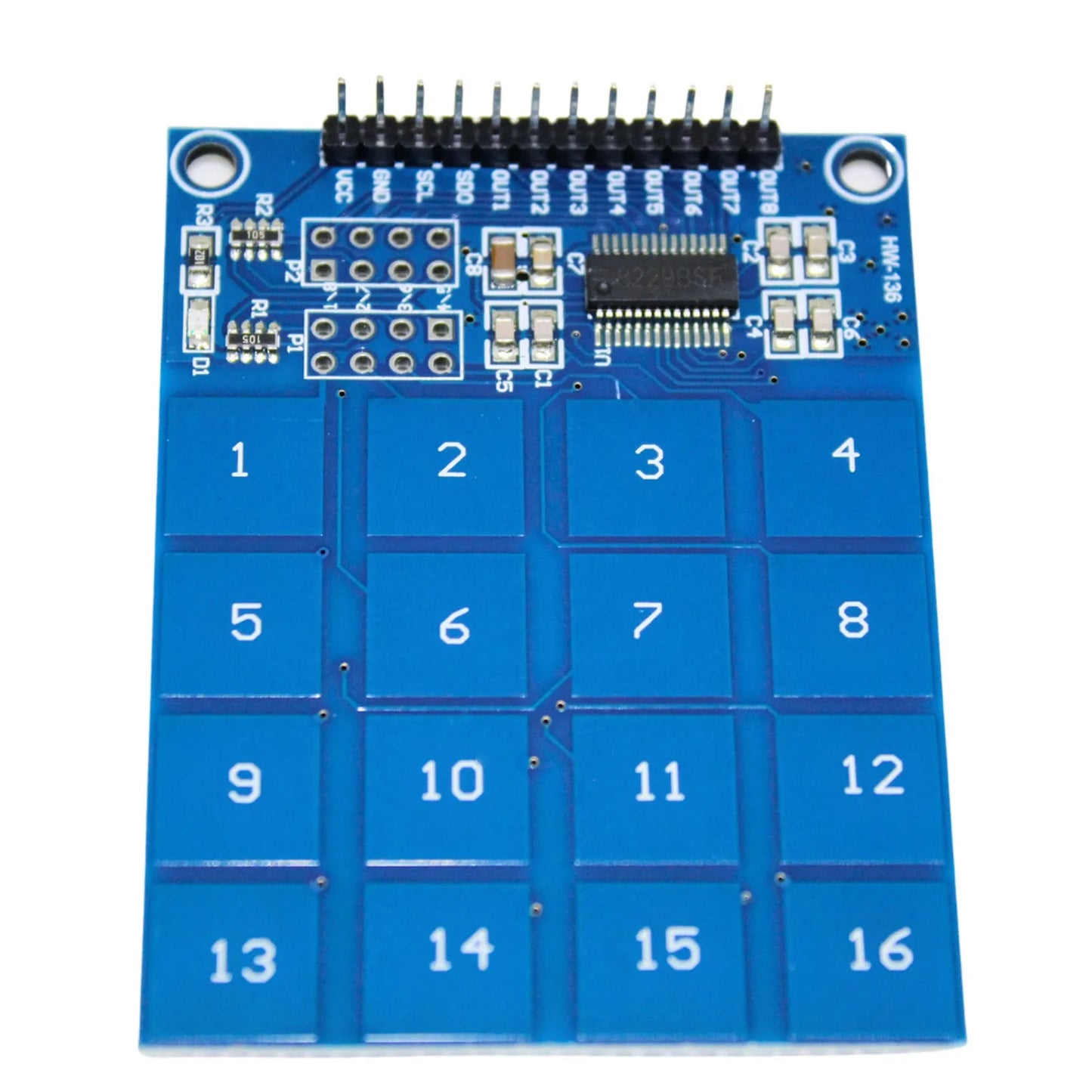 Modulo TTP229 16 Canales Sensor Capacitivo Digital Tactil Arduino - MonarcaTech