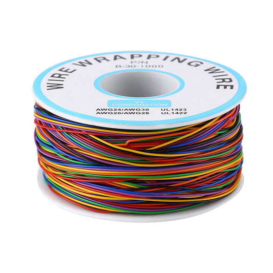 Bobina De Cable 8 Colores AWG30 - MonarcaTech