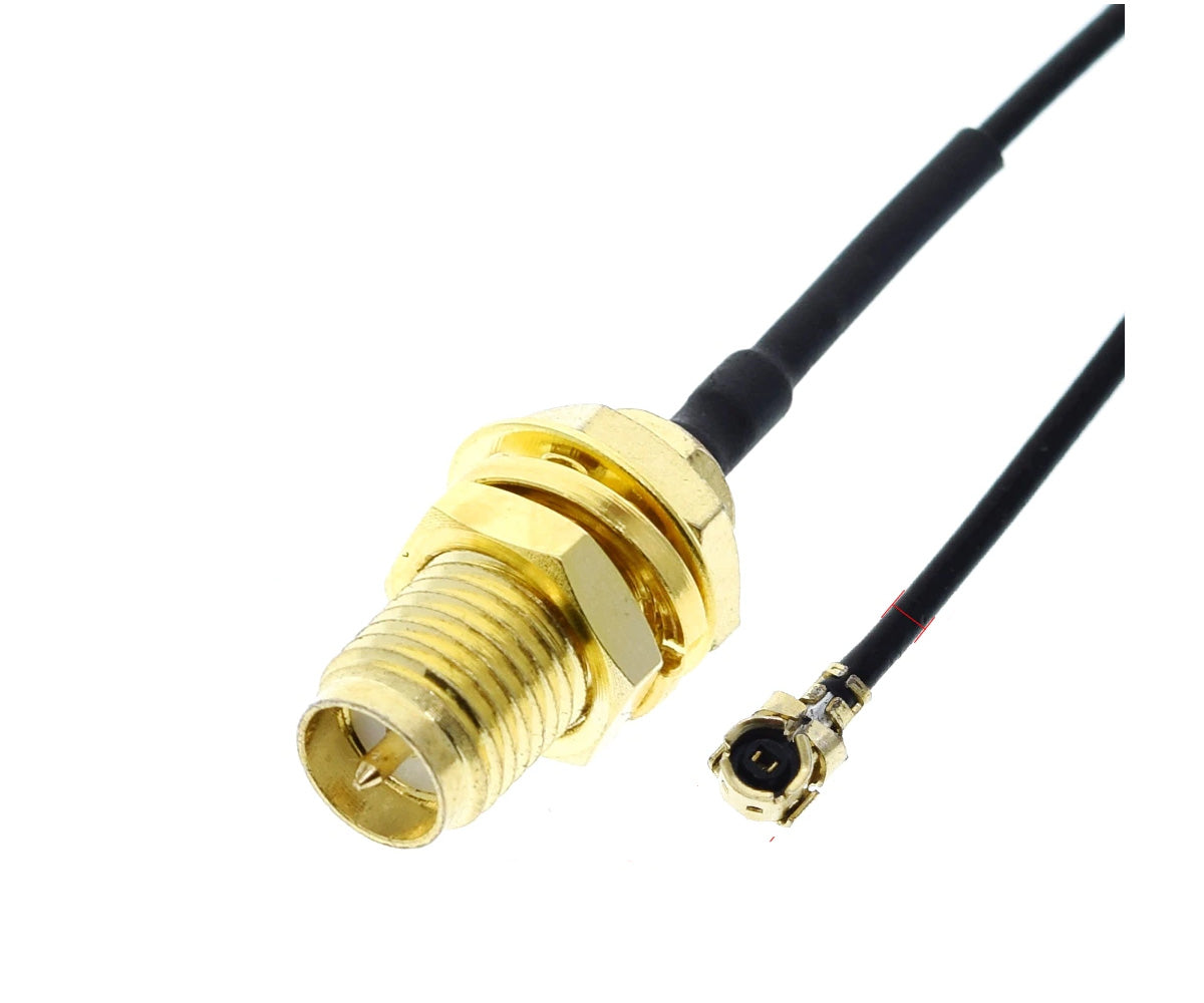 SMA Cable Pigtail Antena Coaxial, SMA Macho a UFL - MonarcaTech