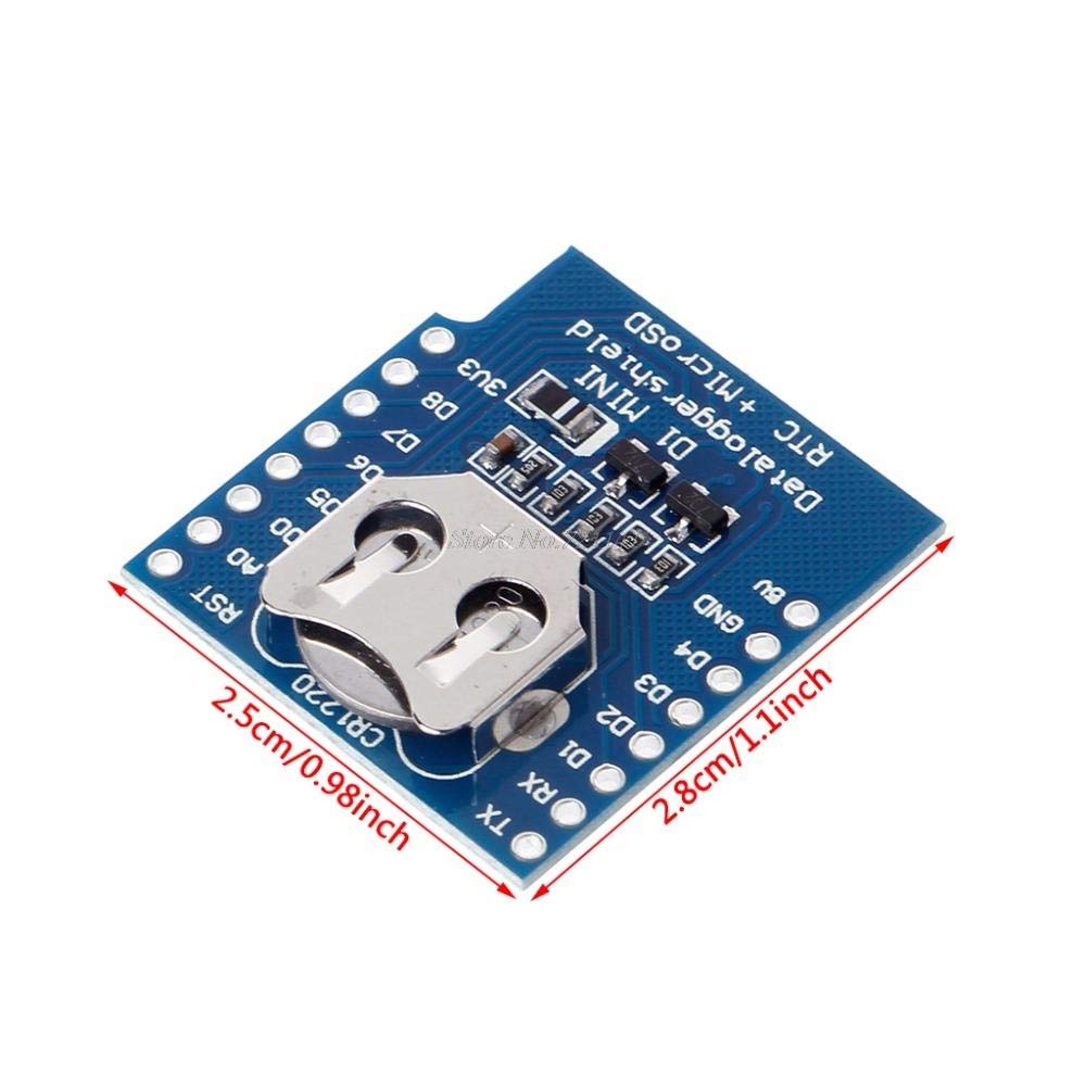 Shield DS1307 Para WeMos D1 Mini RTC - MonarcaTech