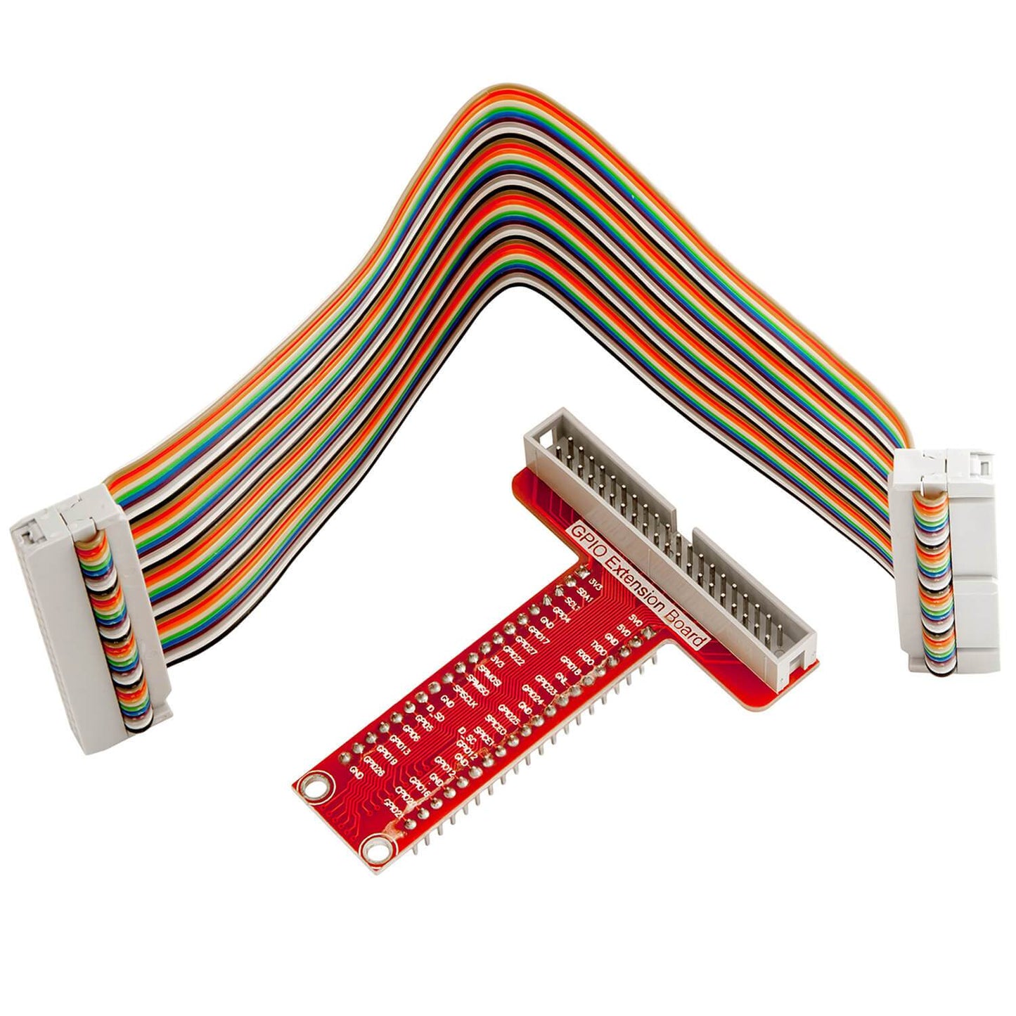 Adaptador GPIO para Raspberry Pi y Cable plano 40 pines - MonarcaTech