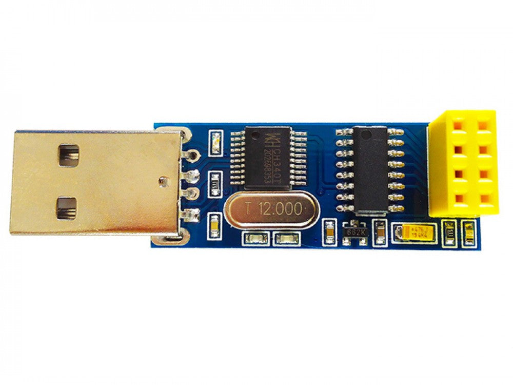 Placa adaptadora de puerto serie USB CH340T + 2.4G NRF24L01 - MonarcaTech