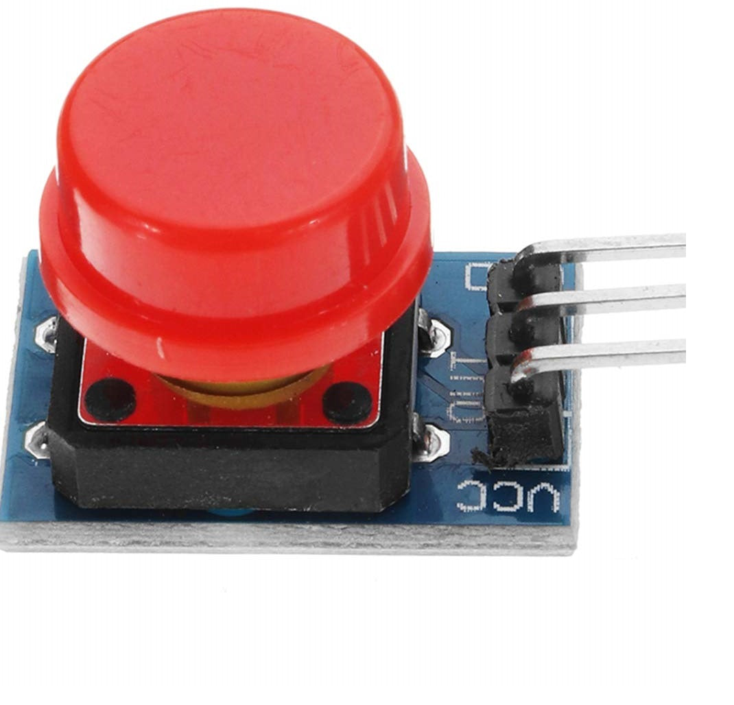 Modulo Boton Pulsador interruptor tactil 12x12mm Arduino Raspberry PI Rojo - MonarcaTech