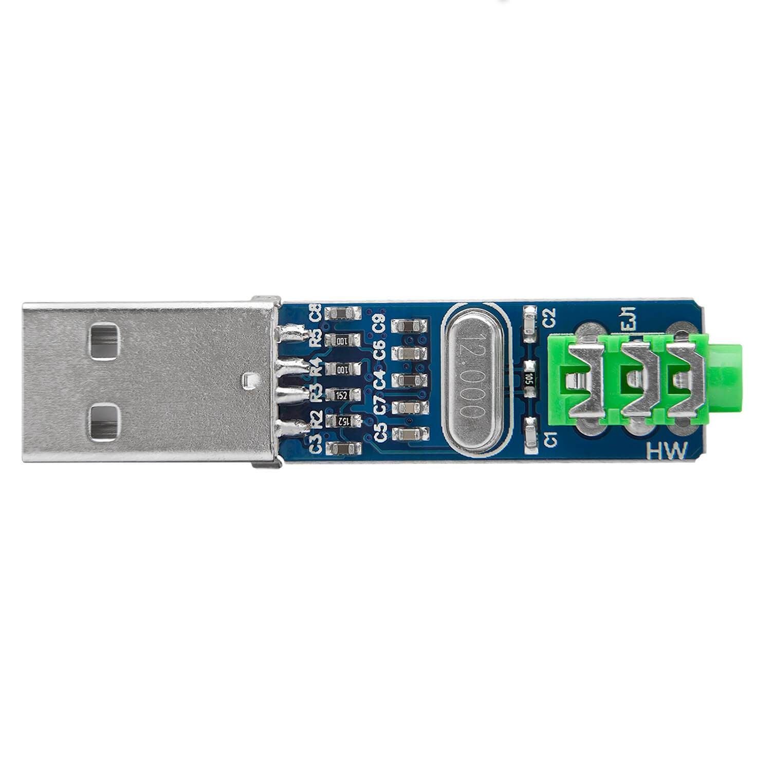 Tarjeta de sonido MINI USB PCM2704 decodificadora de DAC - MonarcaTech