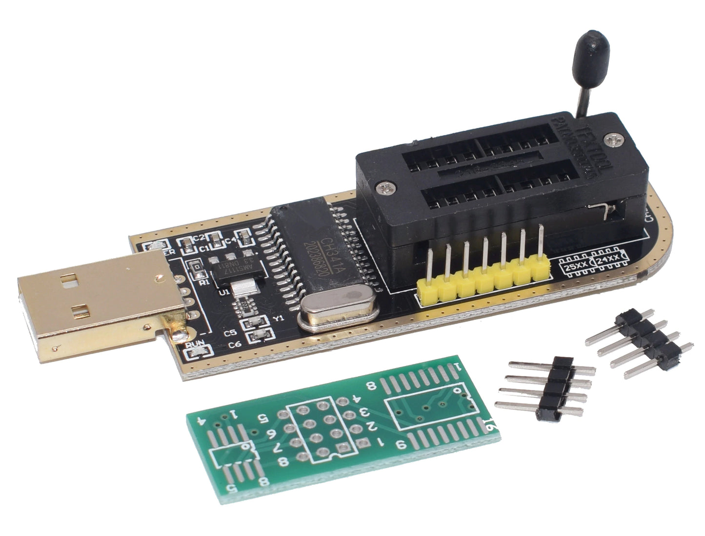 Programador CH341A USB EEPROM Flash BIOS series 24 y 25 - MonarcaTech