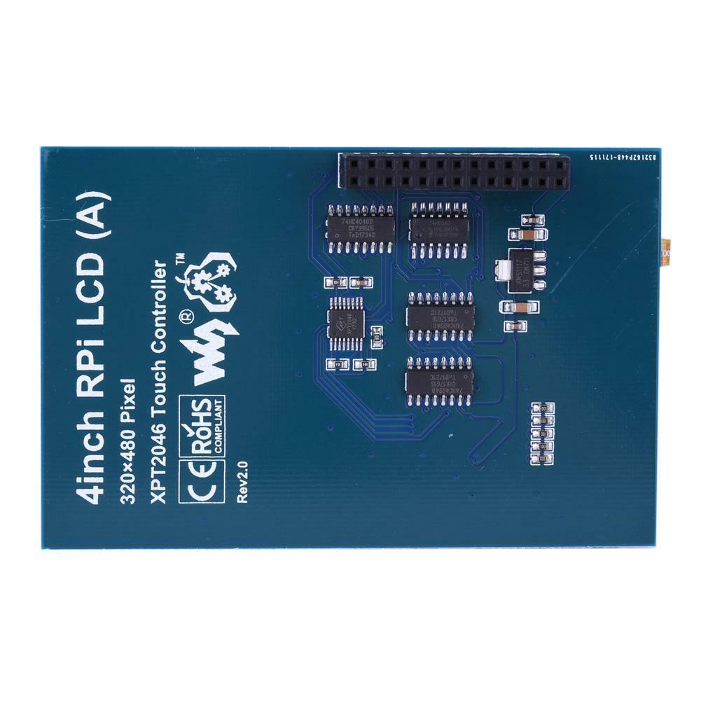 Pantalla LCD Tactil 4" GPIO  480x320 Para Raspberry Pi - MonarcaTech