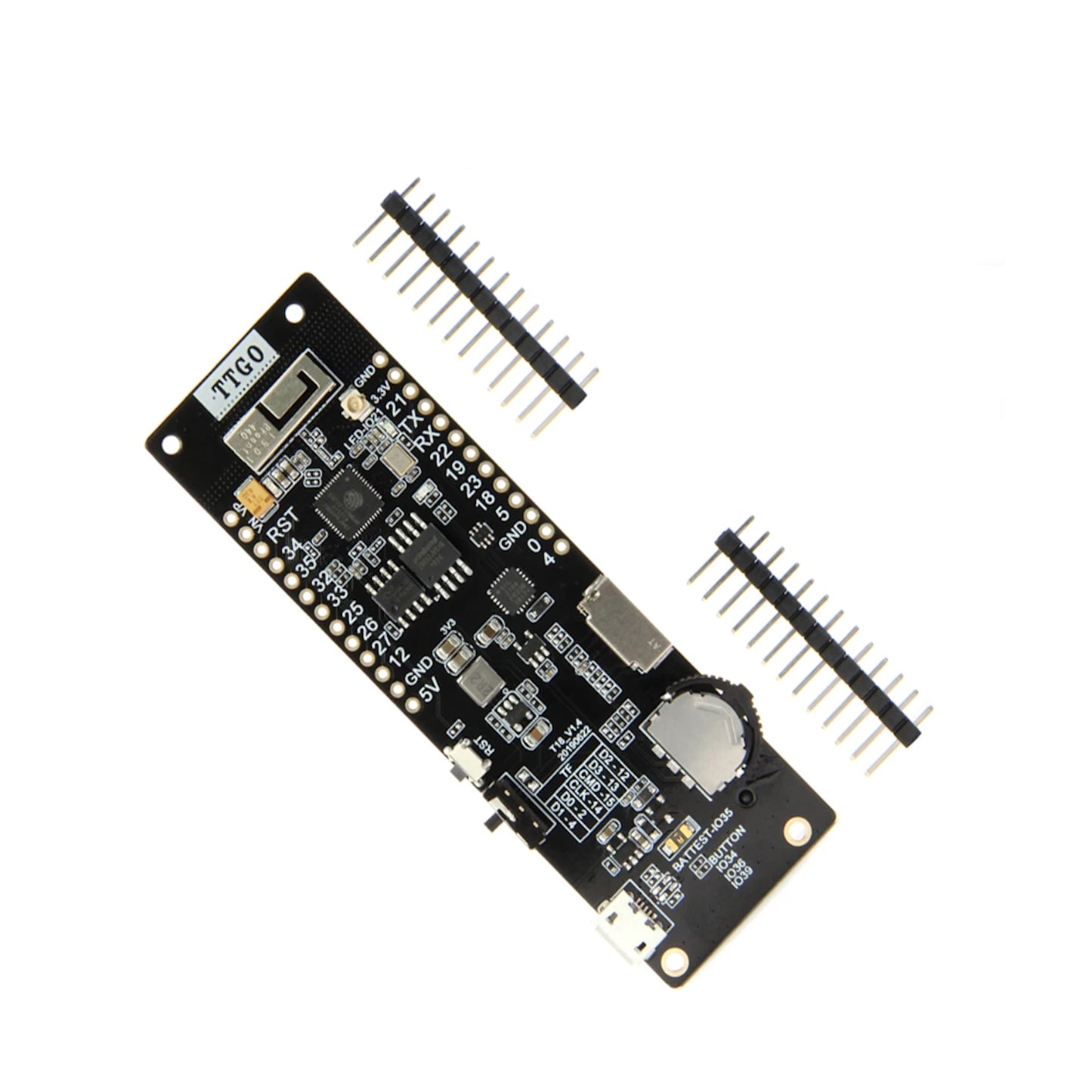 LILYGO® TTGO T-Cell ESP32 Placa de desarrollo módulo inalámbrico WiFi, Bluetooth, batería 18650, 4MB, Flash, 8MB, Psram para Arduino - MonarcaTech