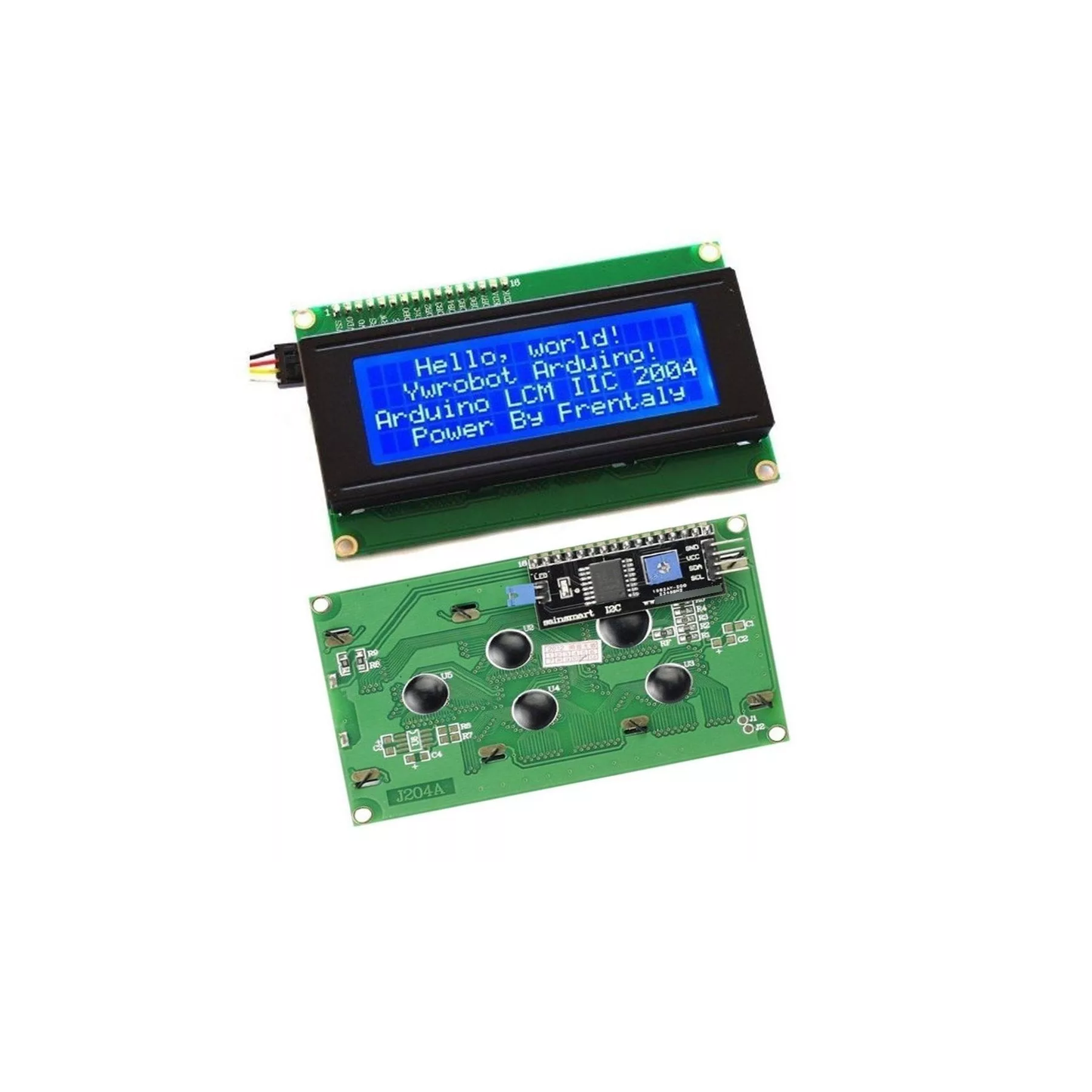 Display Lcd 2004 Backlight Azul 20×4 + Serie I2c Arduino - MonarcaTech