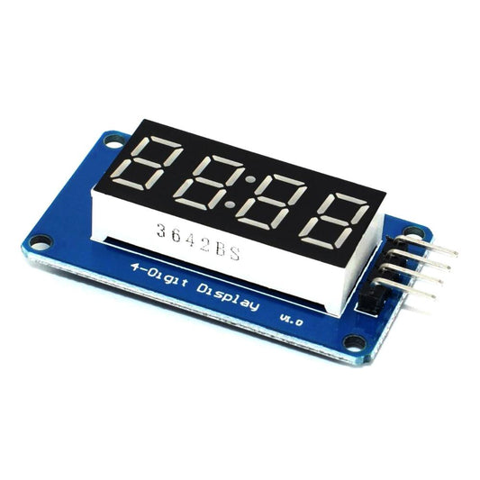 Modulo Pantalla Digital LED Display 8 bit TM1637 I2C Display compatible con Arduino y Raspberry Pi - MonarcaTech