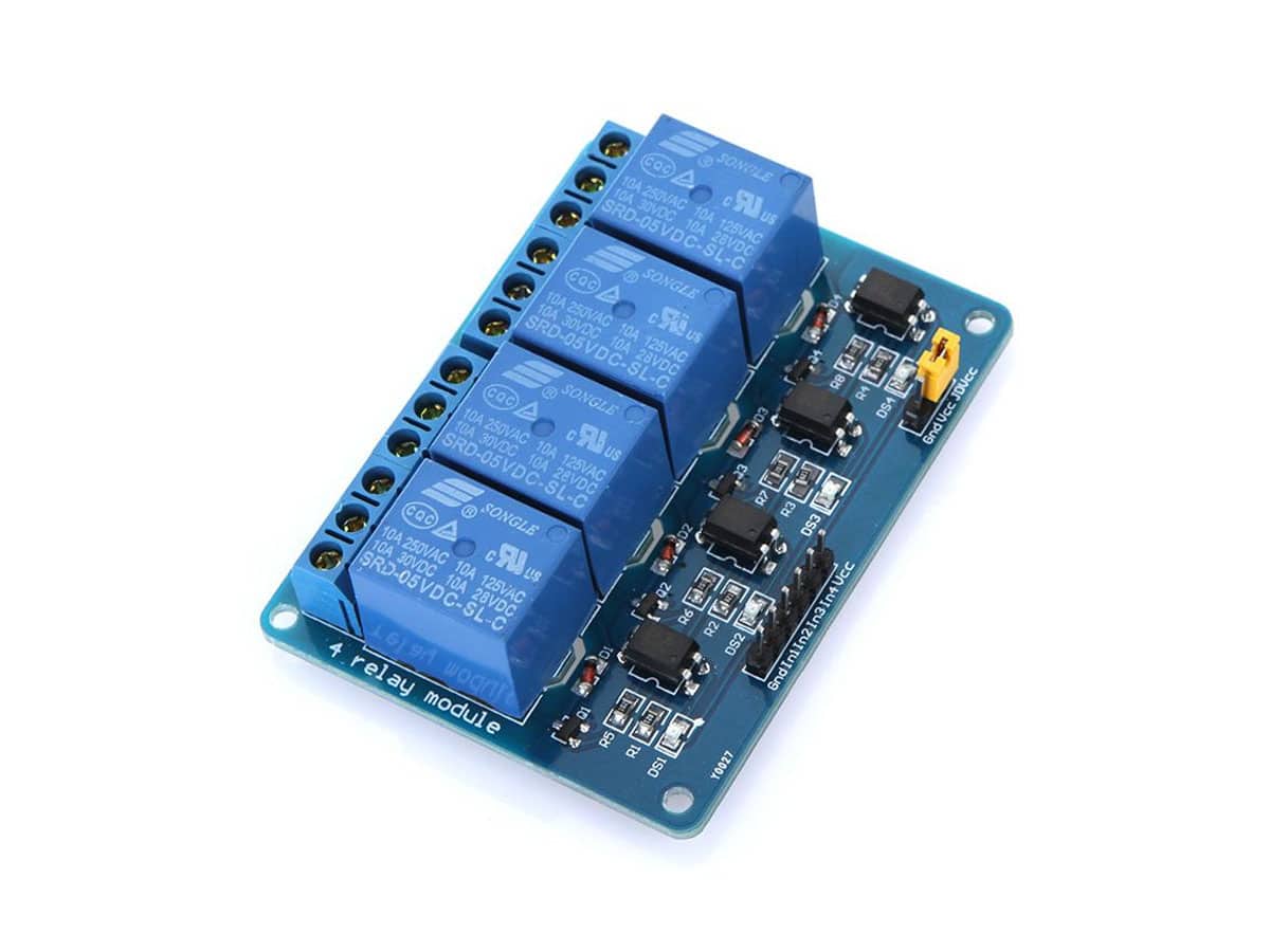 Modulo Rele 4 Canales 5v 10a para Arduino - MonarcaTech