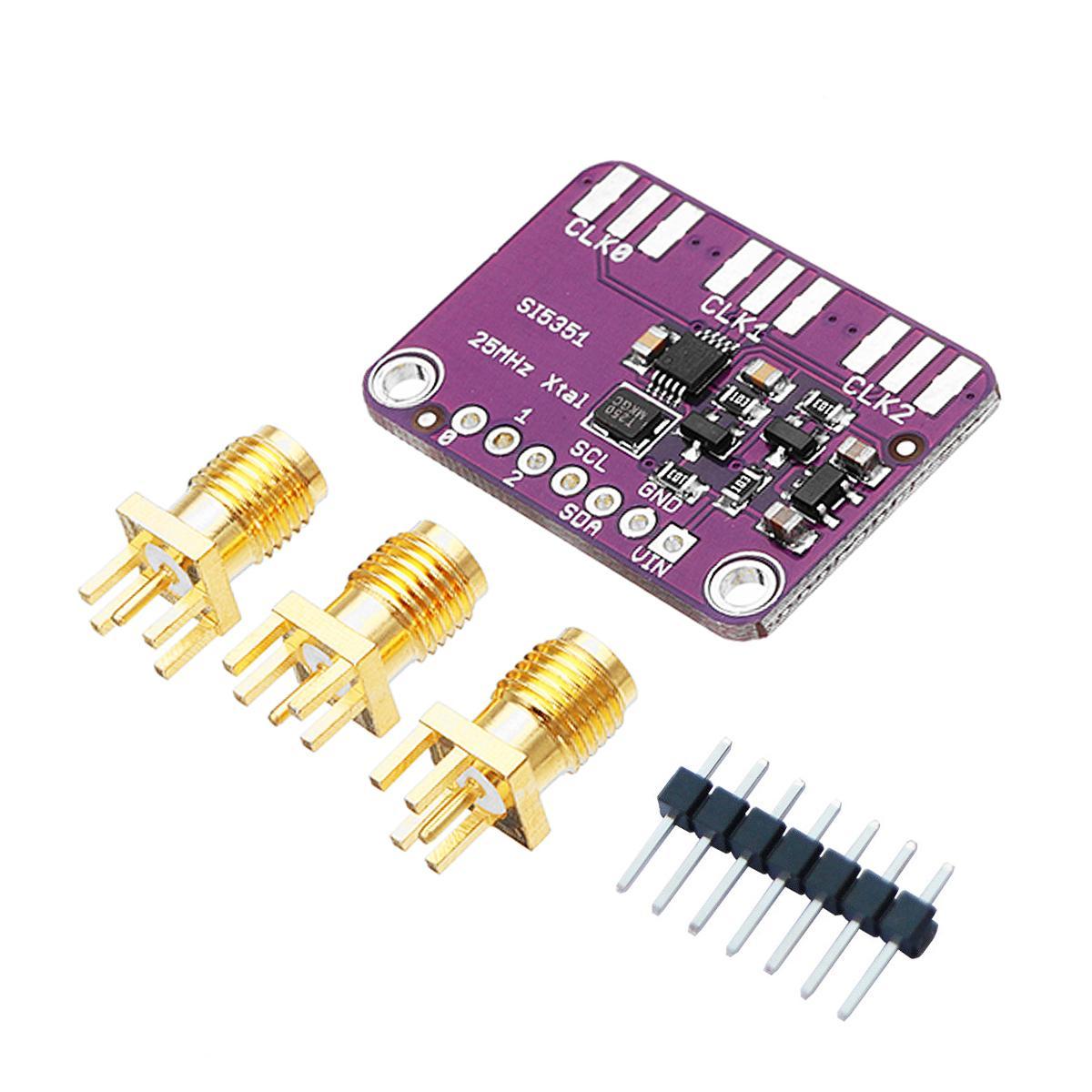 Generador de reloj si5351a i2c 8 khz a 160 mhz con 3 salidas - MonarcaTech