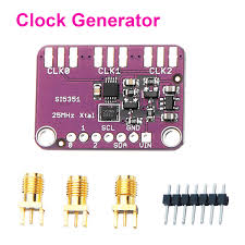 Generador de reloj si5351a i2c 8 khz a 160 mhz con 3 salidas - MonarcaTech