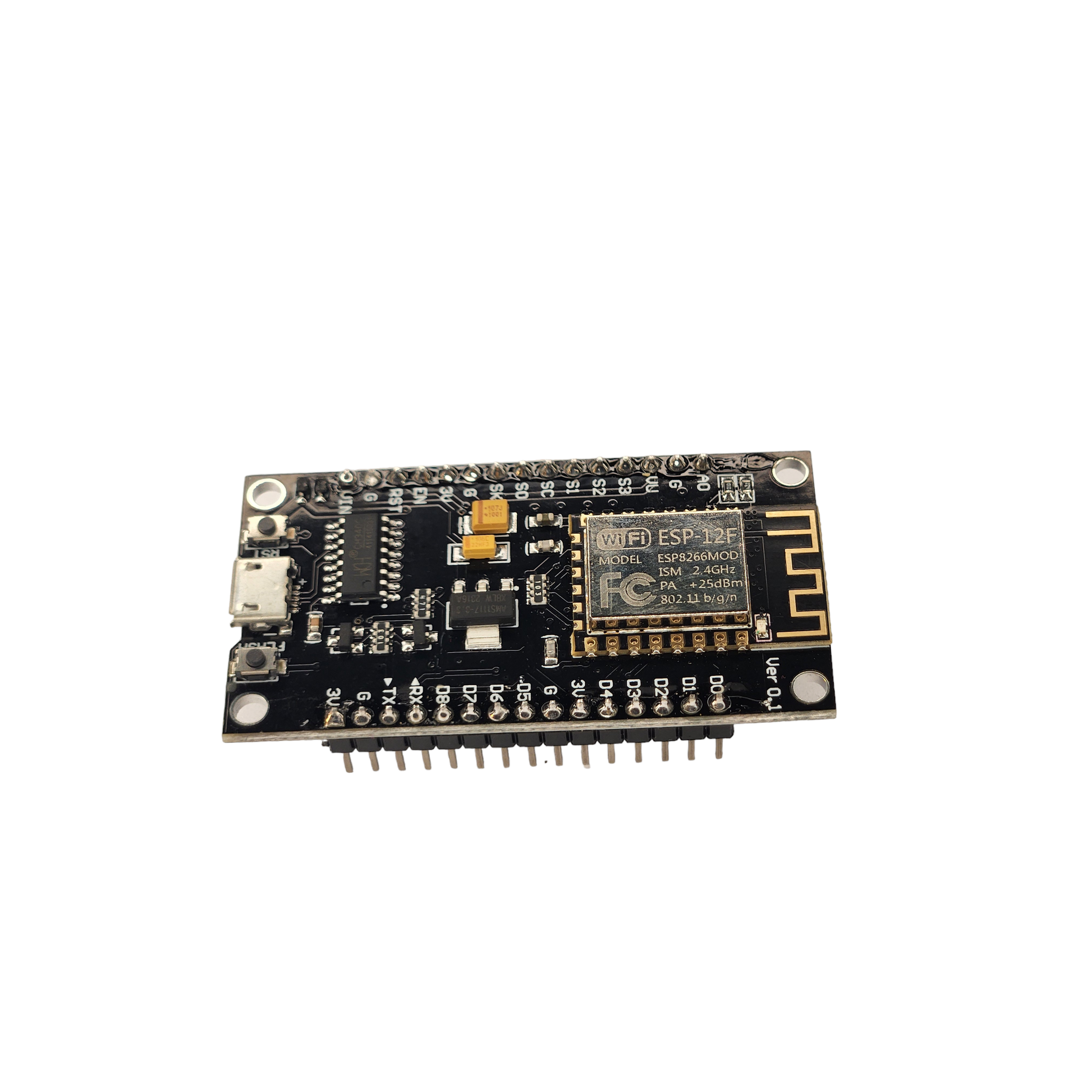 NodeMCU Lolin V3 Modulo ESP8266 ESP-12F WiFi con CH340 Tarjeta de Desarrollo WiFi 2.4 GHz Compatible con Arduino - MonarcaTech