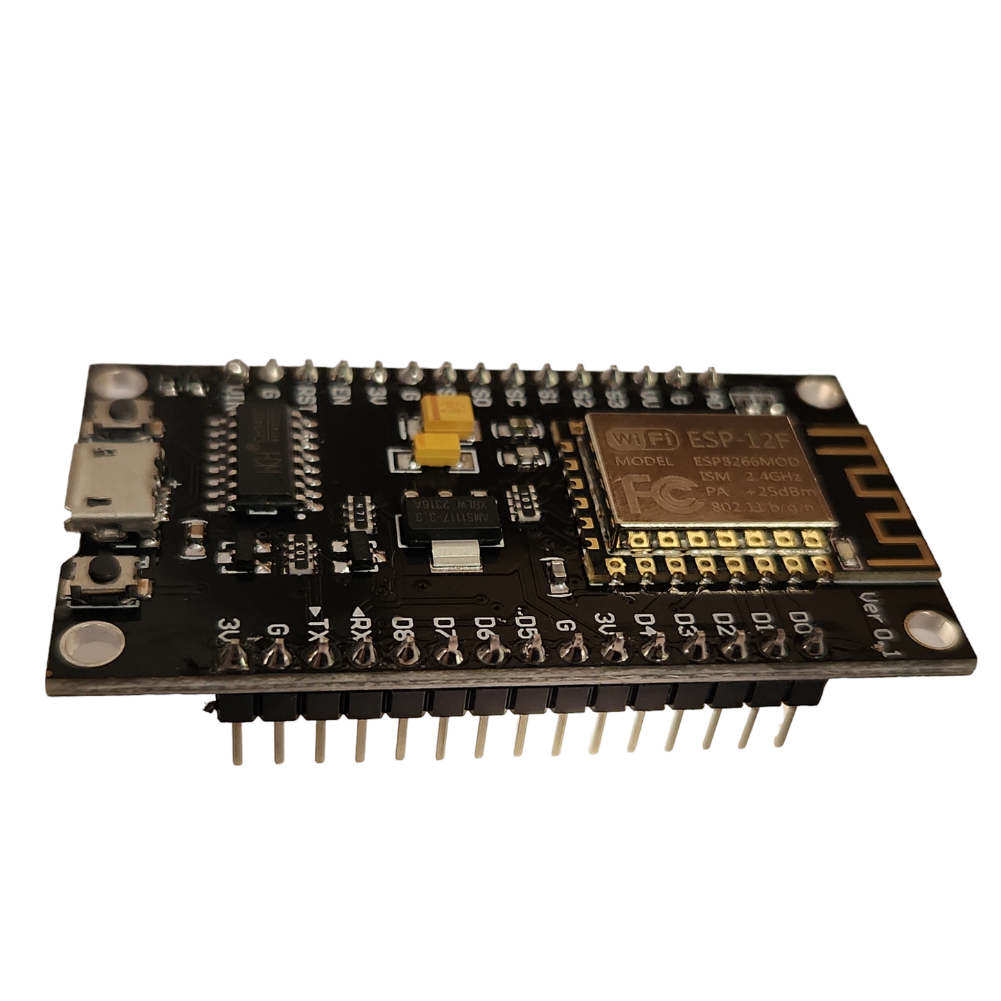 NodeMCU Lolin V3 Modulo ESP8266 ESP-12F WiFi con CH340 Tarjeta de Desarrollo WiFi 2.4 GHz Compatible con Arduino - MonarcaTech