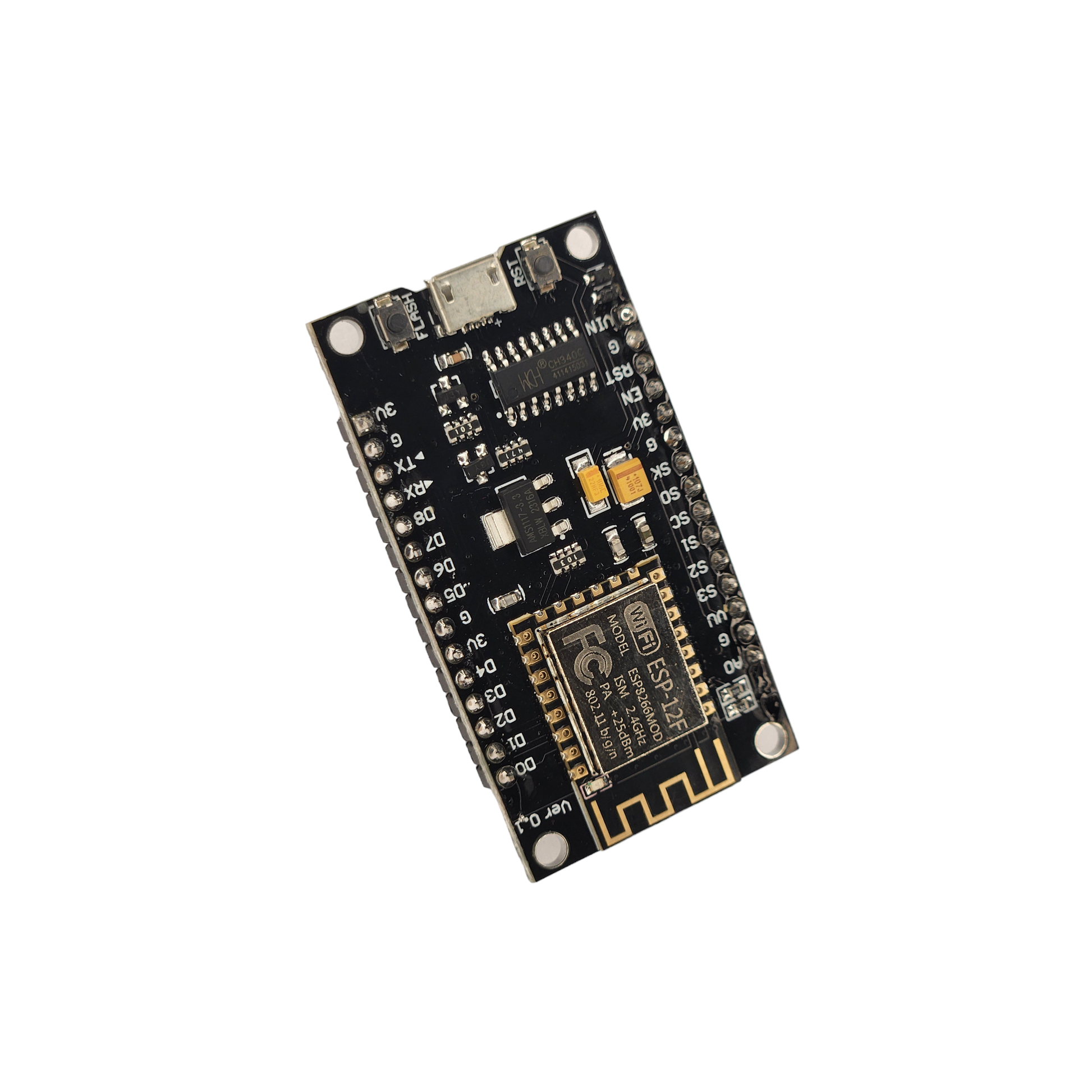 NodeMCU Lolin V3 Modulo ESP8266 ESP-12F WiFi con CH340 Tarjeta de Desarrollo WiFi 2.4 GHz Compatible con Arduino - MonarcaTech