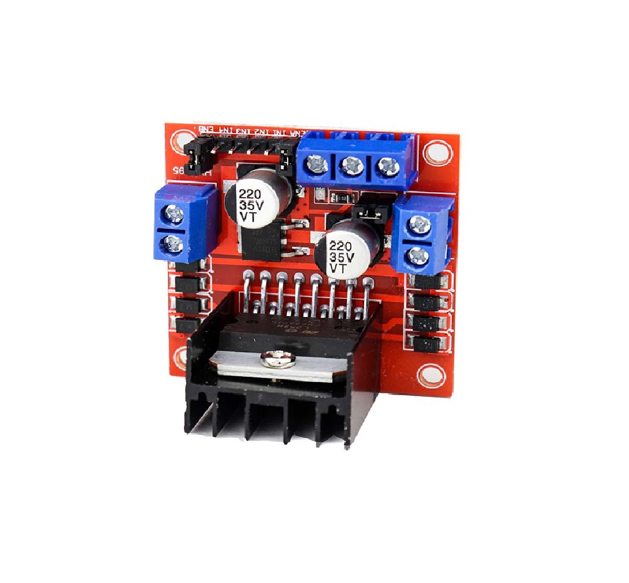 Doble H-Bridge DC Motor Controller Board Module L298N | compatible con Arduino - MonarcaTech